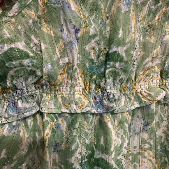 Green and Gold Women's Top by Rachel Roy - Picture 4 of 4